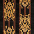 Schumacher Jokhang Tiger Velvet Brown & Black Fabric