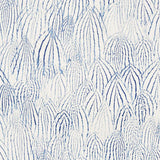 Schumacher Feathers Indigo Wallpaper