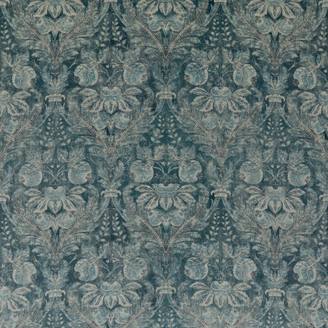 G P & J Baker LAPURA VELVET BLUE Fabric