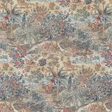 G P & J Baker RAMAYANA RED/BLUE Fabric