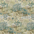 G P & J Baker RAMAYANA GREEN/MOLE Fabric