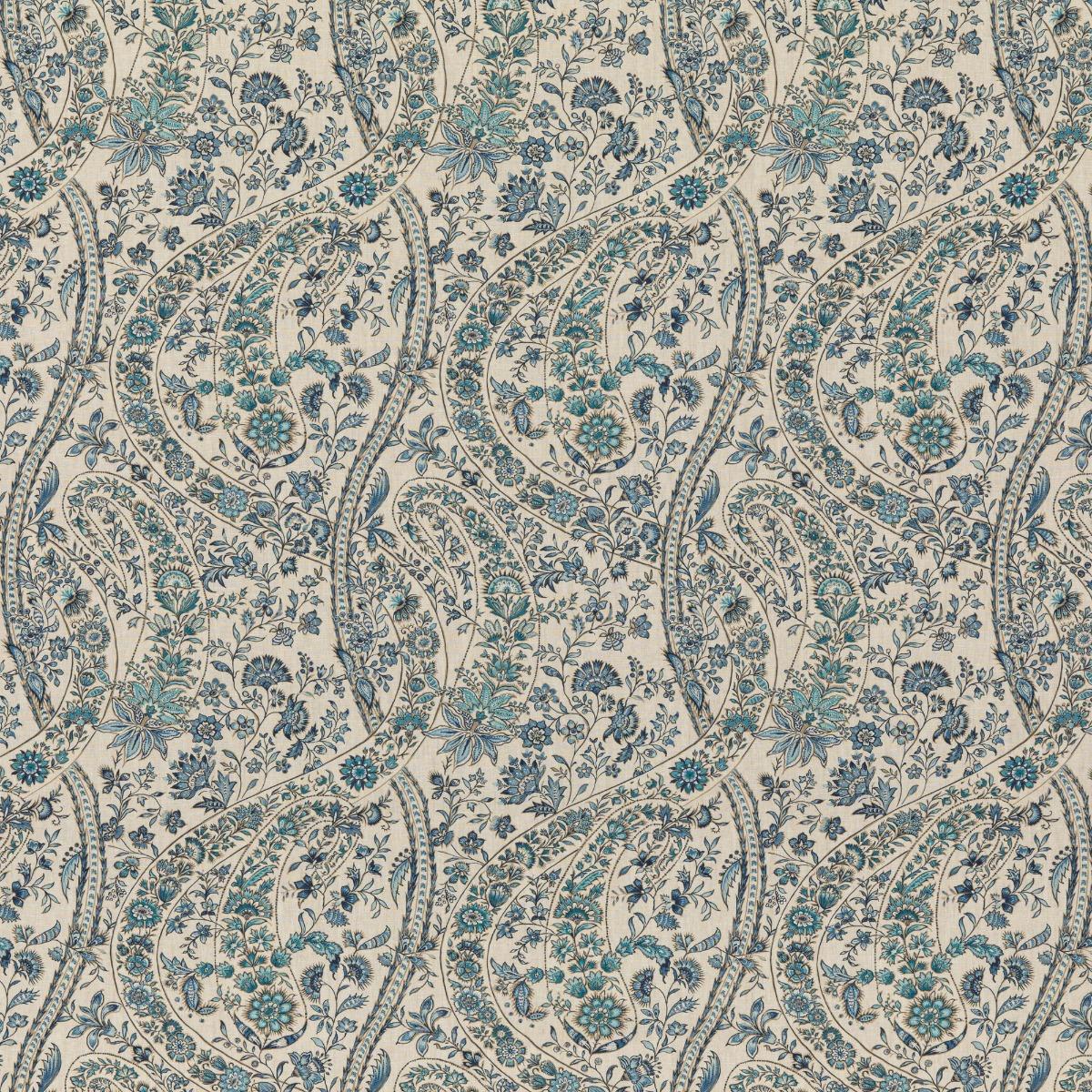 G P & J Baker BUKHARA PAISLEY BLUE Drapery Fabric