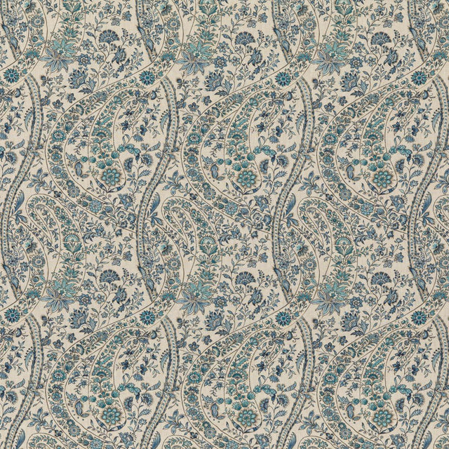 G P & J Baker BUKHARA PAISLEY BLUE Drapery Fabric
