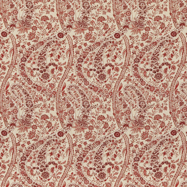 G P & J Baker BUKHARA PAISLEY RED Drapery Fabric