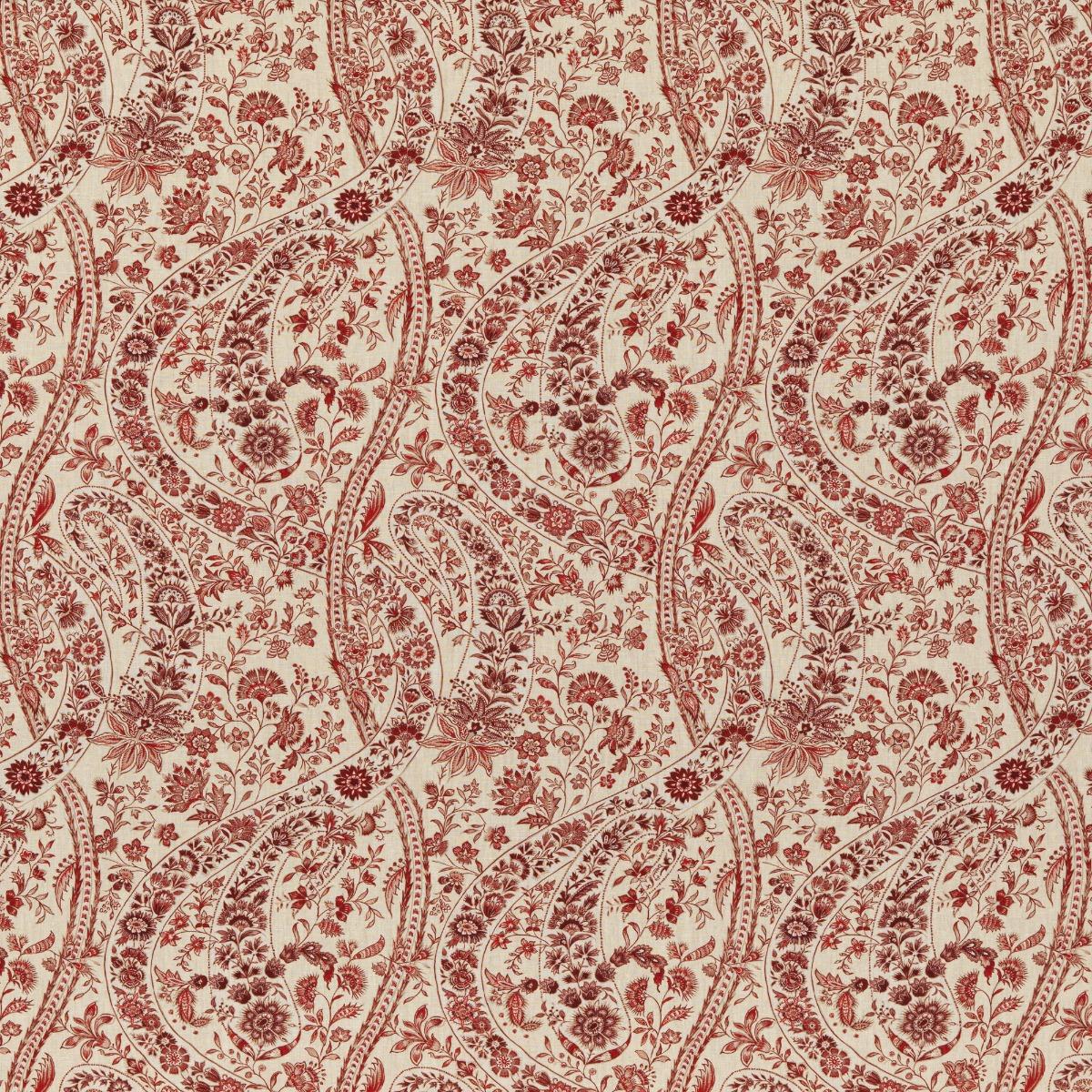 G P & J Baker BUKHARA PAISLEY RED Drapery Fabric