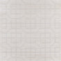 Schumacher Linyi Embroidered Fret Sisal Natural Shimmer Wallpaper