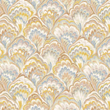 JF Fabrics 5151 Rust/Yellow/Blue/Mauve (15) Wallpaper