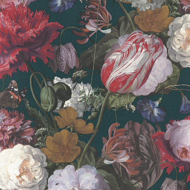 JF Fabrics 5252 Blue/Multi (67) Wallpaper