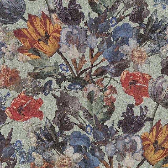 JF Fabrics 5253 Blue/Multi (65) Wallpaper