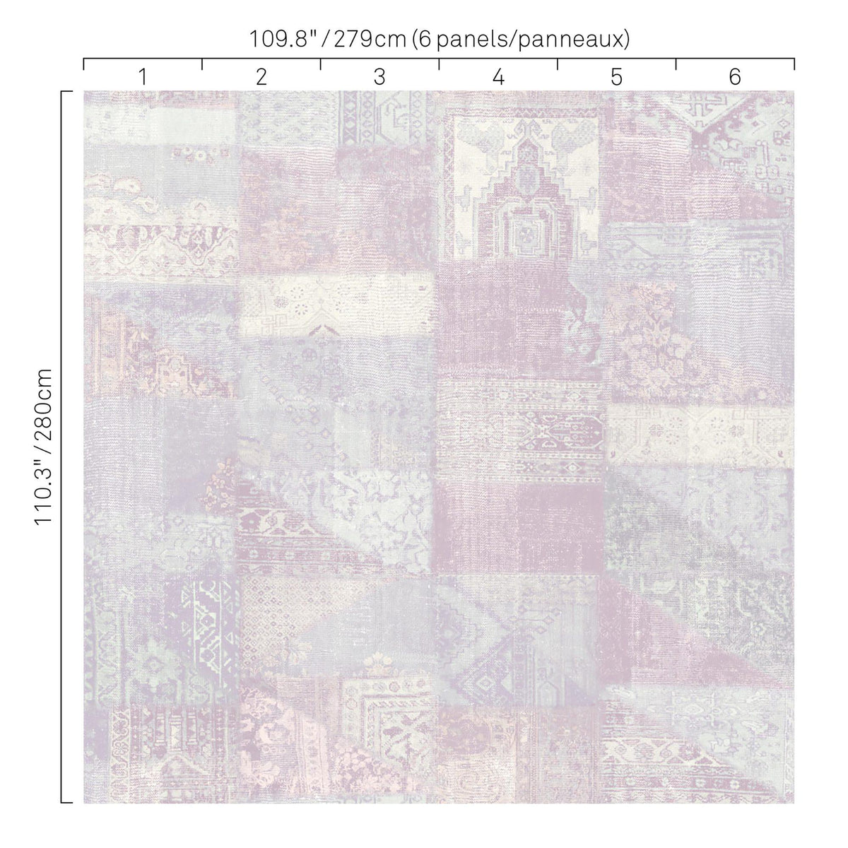 JF Fabrics 5267 Purple (53) Mural