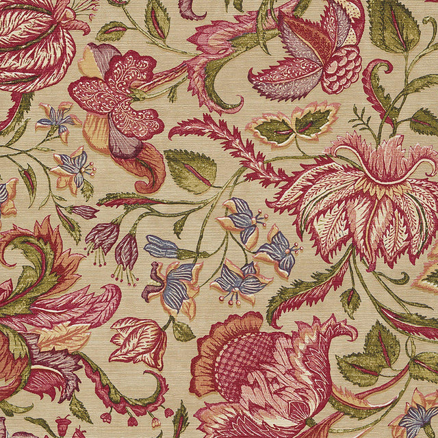 JF Fabrics 5293 Burgundy/Red/Multi (34) Wallpaper