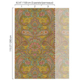 JF Fabrics 5332 Multi/Yellow/Gold (17) Mural