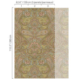 JF Fabrics 5332 Green/Multi (74) Mural