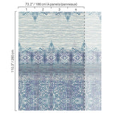 JF Fabrics 5345 Blue (64) Mural