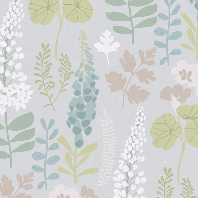 JF Fabrics 5408 Blue/Multi (62) Wallpaper