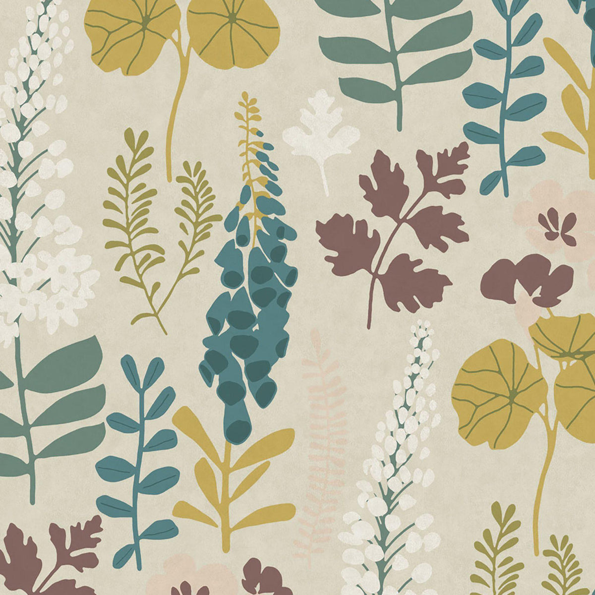 JF Fabrics 5408 Green/Multi (76) Wallpaper