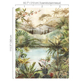 JF Fabrics 5422 Green/Multi (77) Mural