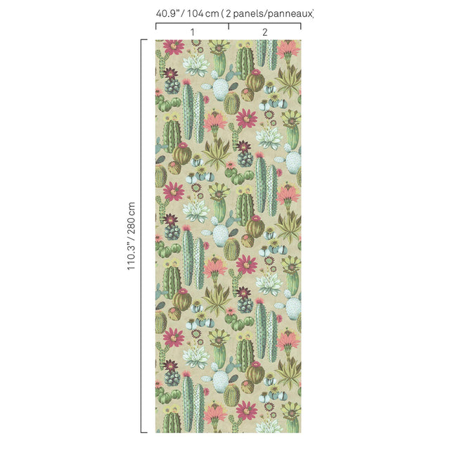 JF Fabrics 5427 Green/Multi (73) Mural