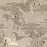 JF Fabrics 52020 Beige/Cream/Brown & Ivory (36) Wallpaper