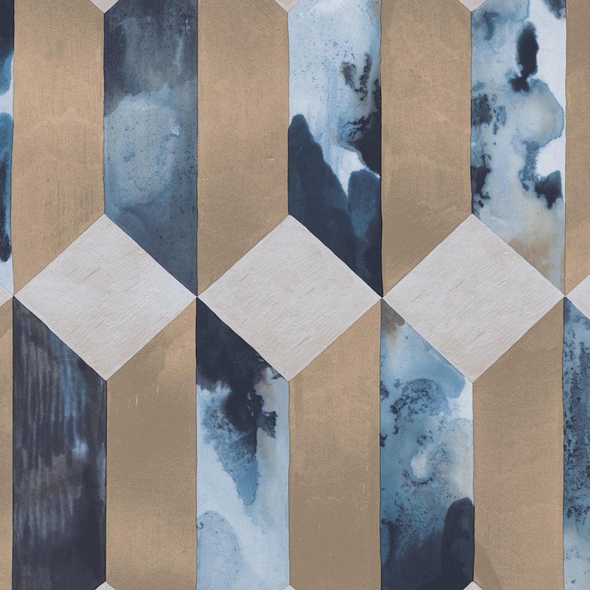 JF Fabrics 52084 Blue (67) Wallpaper