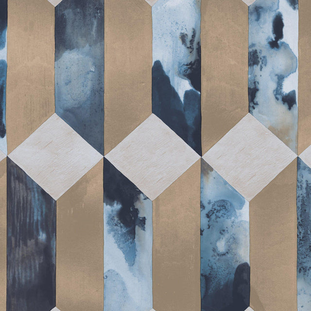 JF Fabrics 52084 Blue (67) Wallpaper