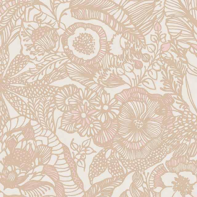 JF Fabrics 52085 Orange/Rust (22) Wallpaper