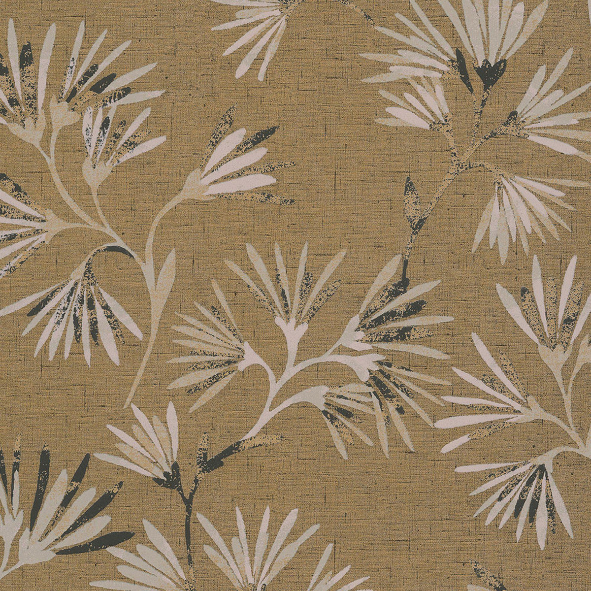 JF Fabrics 52087 Yellow/Gold (18) Wallpaper