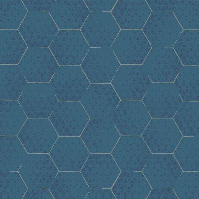 JF Fabrics 52090 Blue (65) Wallpaper