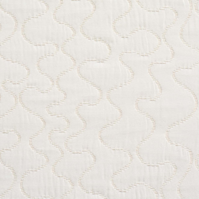 Schumacher La Belle Matelass Ivory Fabric