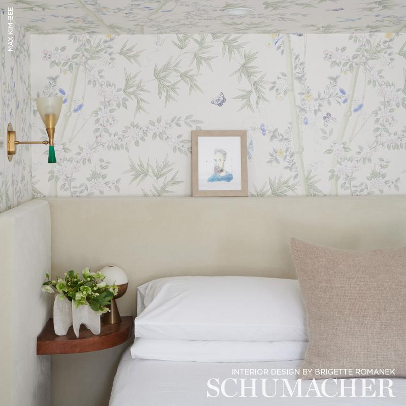 Schumacher Alistair Indoor/Outdoor Velvet Bone Fabric