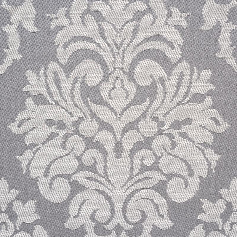 Schumacher Dauphine Damask Indoor/Outdoor Slate Fabric