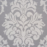 Schumacher Dauphine Damask Indoor/Outdoor Slate Fabric