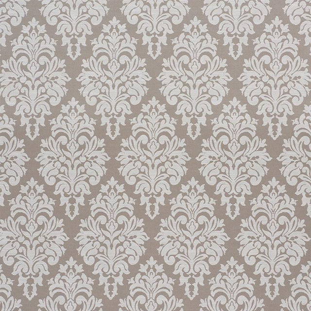 Schumacher Dauphine Damask Indoor/Outdoor Taupe Fabric