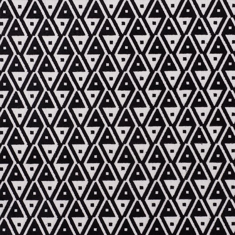 Schumacher Hoffmann Velvet Onyx Fabric