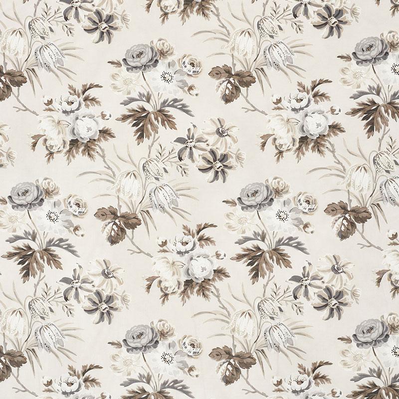 Schumacher Cecil Chintz Grisaille Fabric
