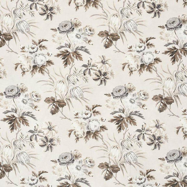 Schumacher Cecil Chintz Grisaille Fabric
