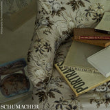 Schumacher Cecil Chintz Grisaille Fabric