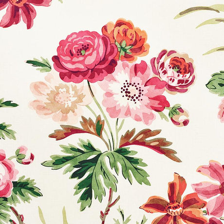 Schumacher Cecil Chintz Rose Fabric