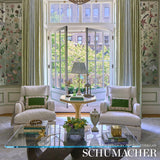 Schumacher Hedgerow Trellis Indoor/Outdoor Ivory Fabric