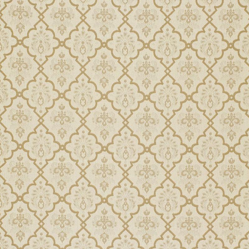 Schumacher Hedgerow Trellis Indoor/Outdoor Sand Fabric