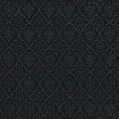 Schumacher Hedgerow Trellis Indoor/Outdoor Midnight Fabric