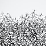 Schumacher Greenery Galore Vinyl Panel Black Wallpaper