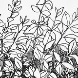 Schumacher Greenery Galore Vinyl Panel Black Wallpaper