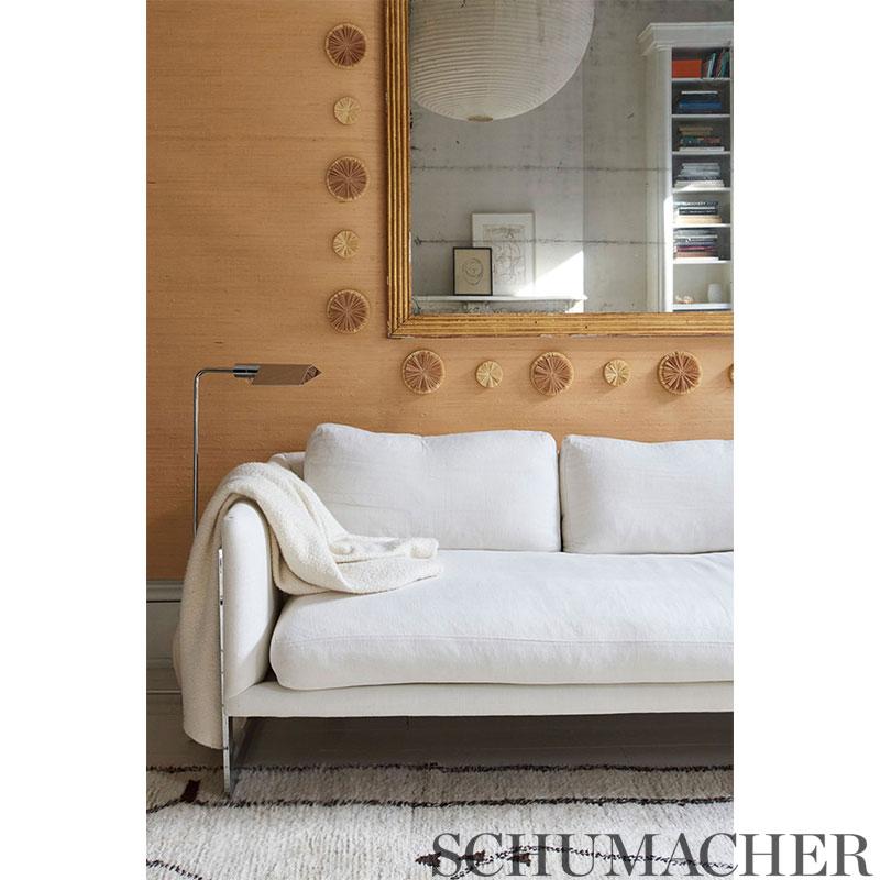 Schumacher Caicos Small Natural Wallpaper