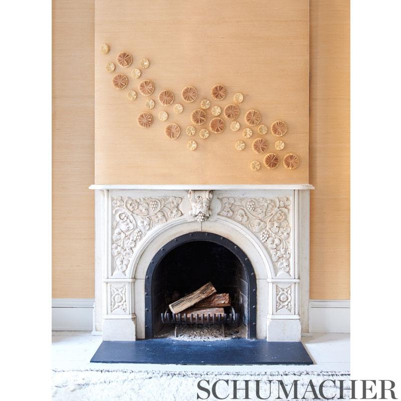 Schumacher Caicos Large Natural Wallpaper
