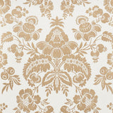 Schumacher Simone Damask Gold Wallpaper
