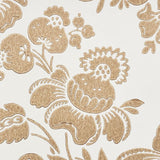 Schumacher Simone Damask Gold Wallpaper