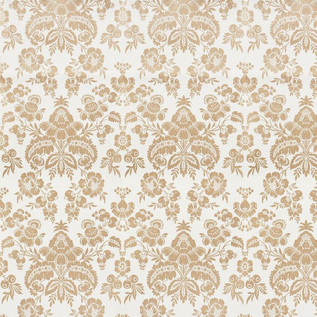 Schumacher Simone Damask Gold Wallpaper