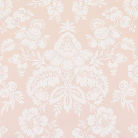 Schumacher Simone Damask Blush Wallpaper