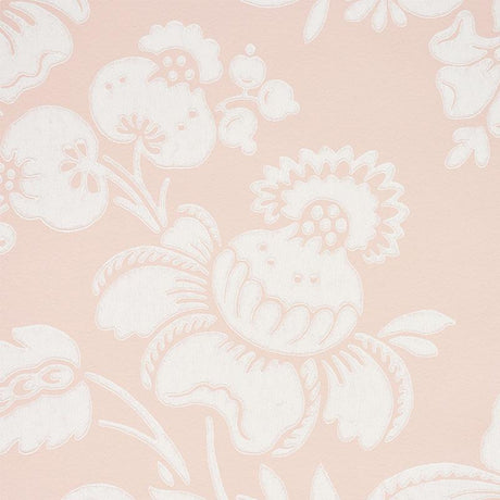 Schumacher Simone Damask Blush Wallpaper